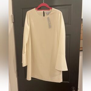 Dylan Gray Cream Long Bell Sleeve Dress Size 8